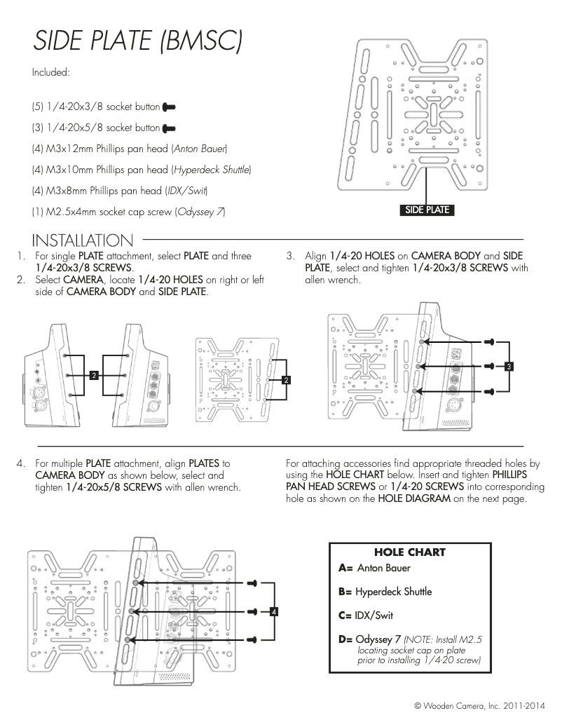 Página 1 del manual Manual de usuario Wooden Camera 152900