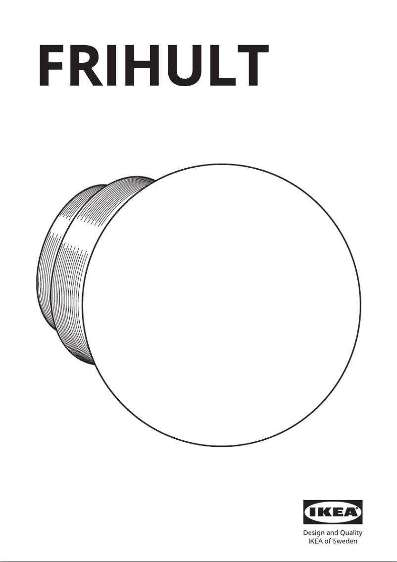 Image de la première page du manuel de l'appareil FRIHULT 204.315.60