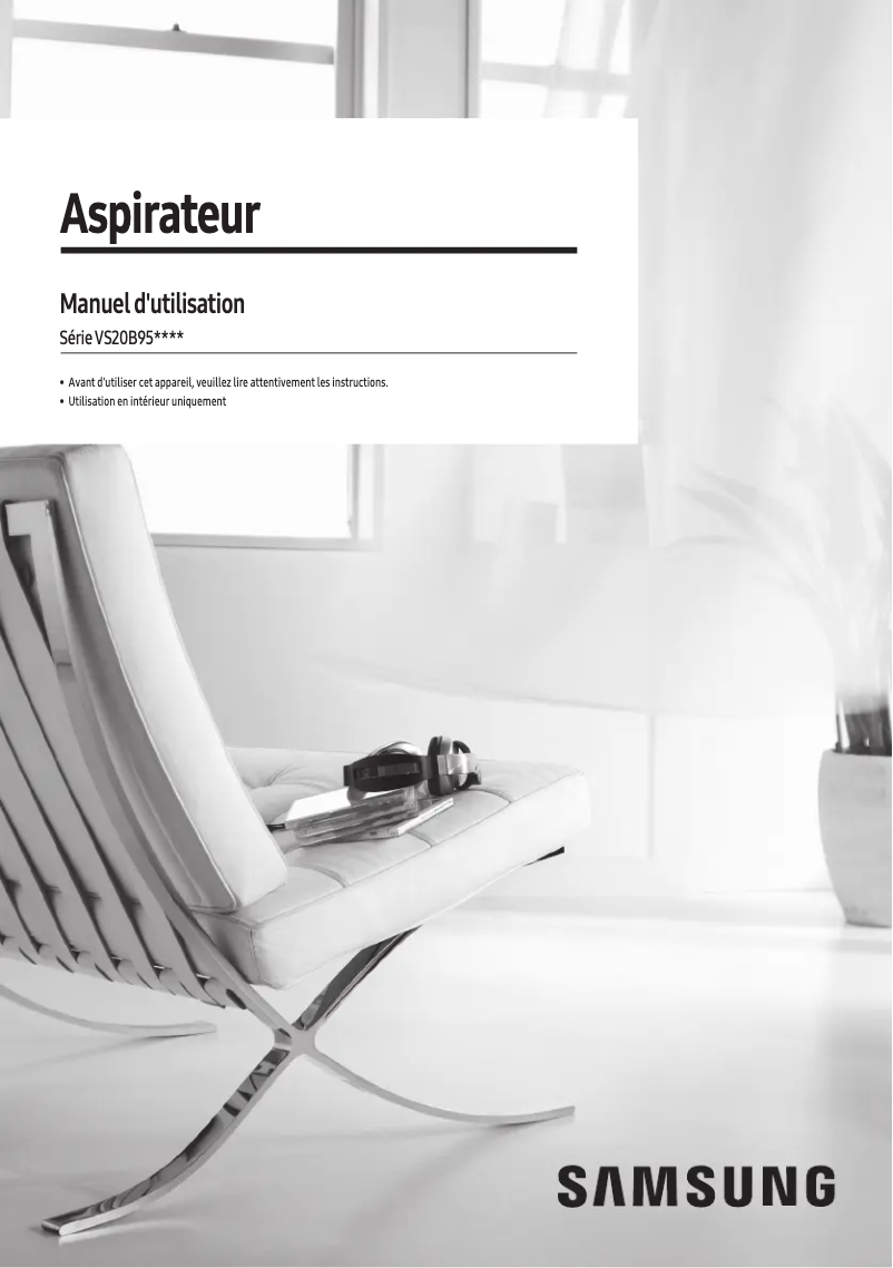 Page 1 de la notice Manuel utilisateur Samsung VS20B95823W