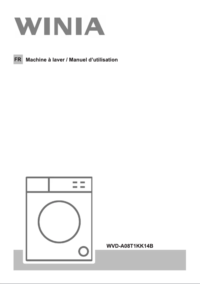 Page n°1 - Manuel utilisateur Winia WVD-A08T1KK14B