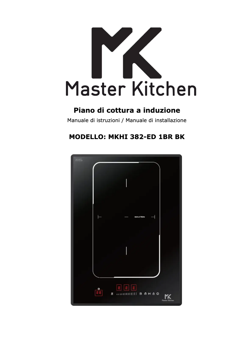 Page n°1 - Manuel utilisateur Master Kitchen MKHI 382-ED 1BR BK