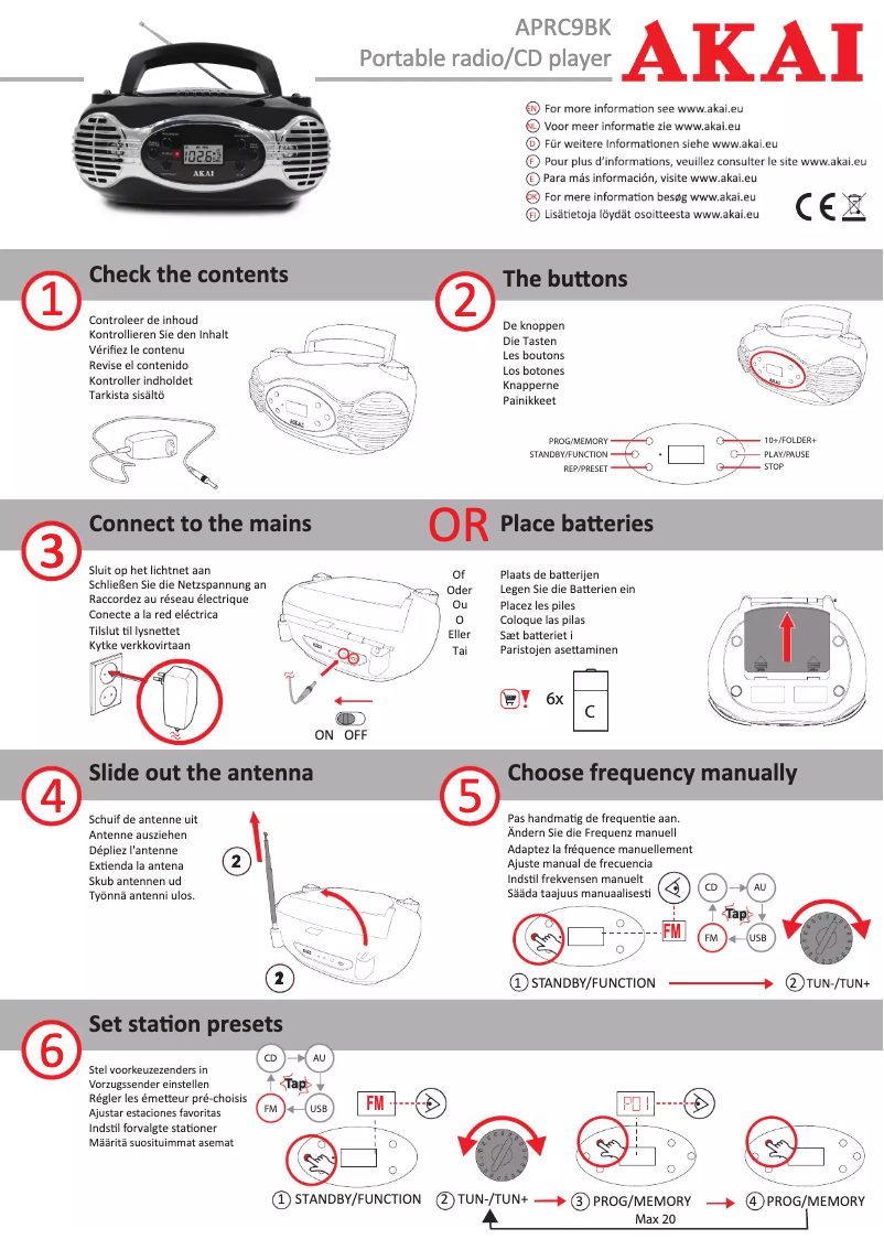 Image de la première page du manuel de l'appareil APRC30