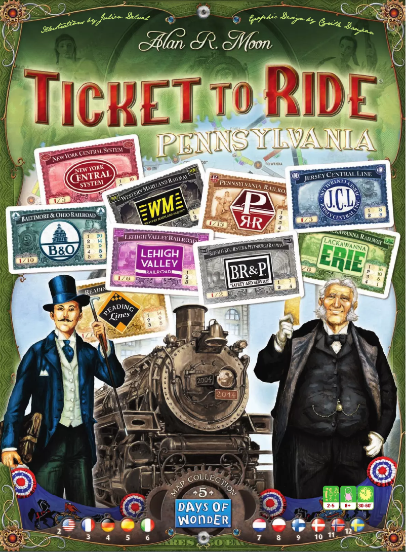 Imagen de la primera página del manual del dispositivo Ticket to Ride - UK/Pennsylvania
