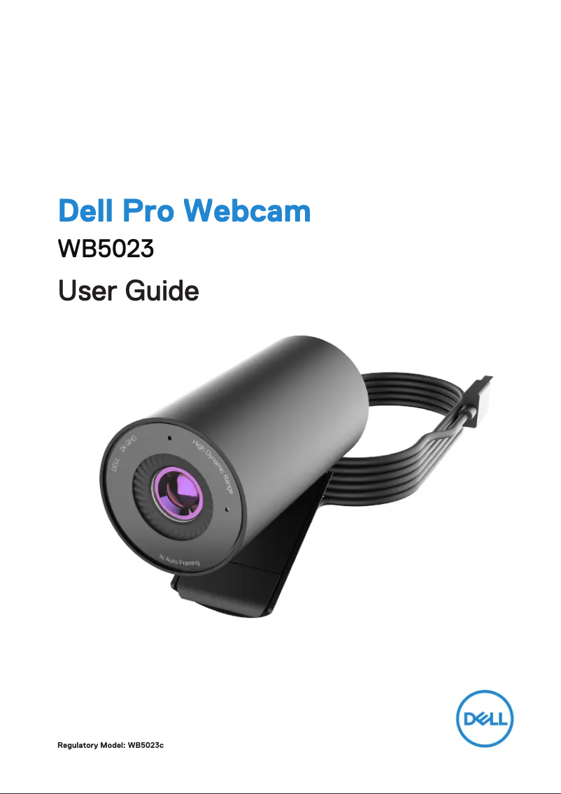 Página 1 del manual Manual de usuario Dell WB5023