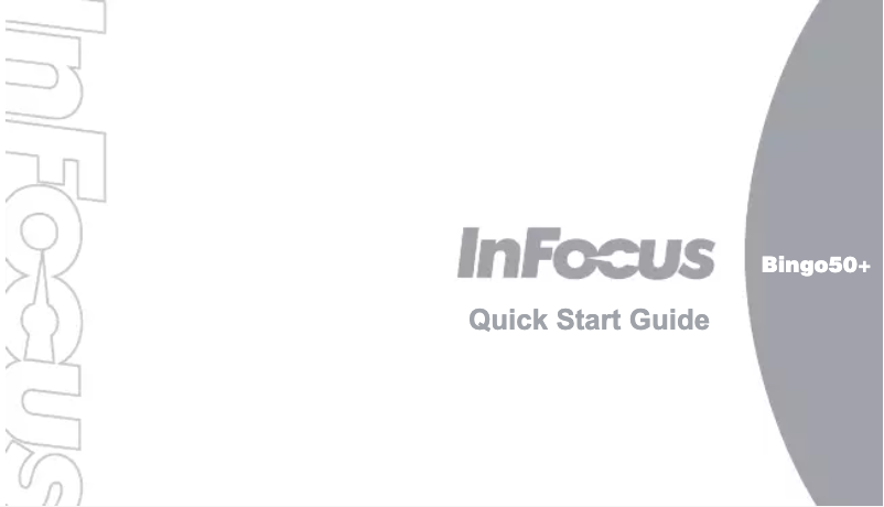 Page 1 de la notice Manuel utilisateur InFocus Bingo 50+ M535