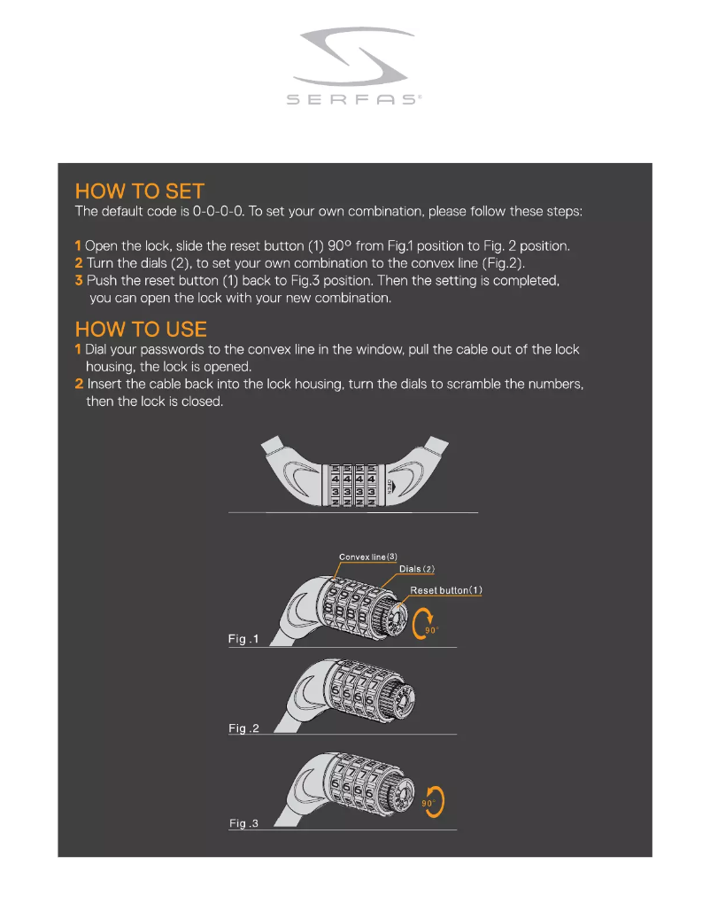 Page 1 de la notice Manuel utilisateur Serfas CL-15