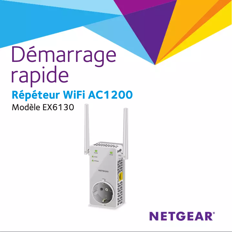 Page 1 de la notice Guide d'installation Netgear EX6130