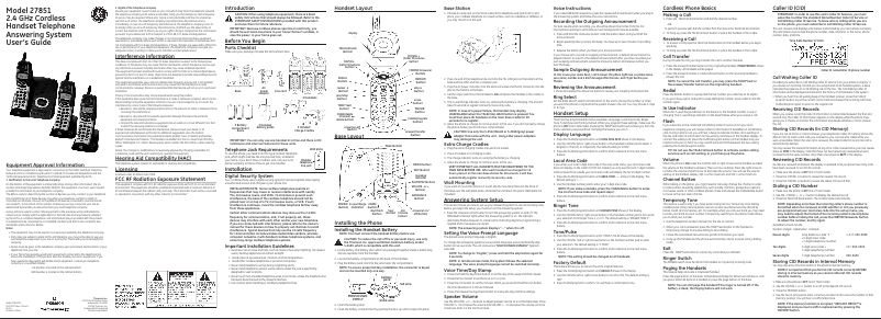 Página 1 del manual Manual de usuario GE 27851