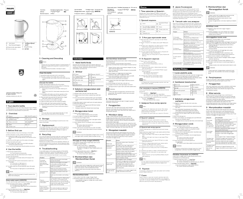 Page 1 de la notice Manuel utilisateur Philips Daily Collection HD9312
