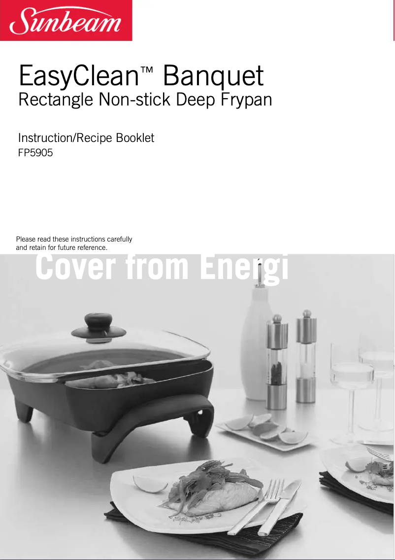 Image de la première page du manuel de l'appareil Pan FP5905