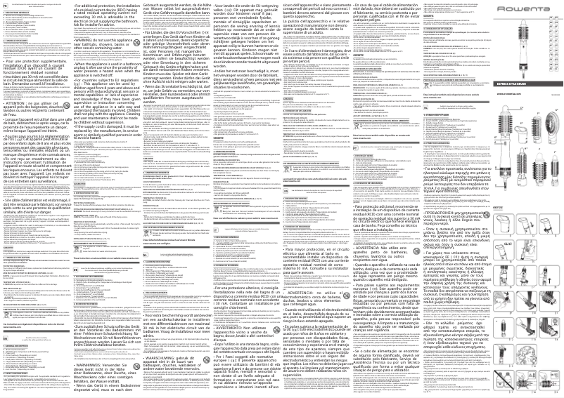 Page 1 de la notice Manuel utilisateur Rowenta Express Style CF635L