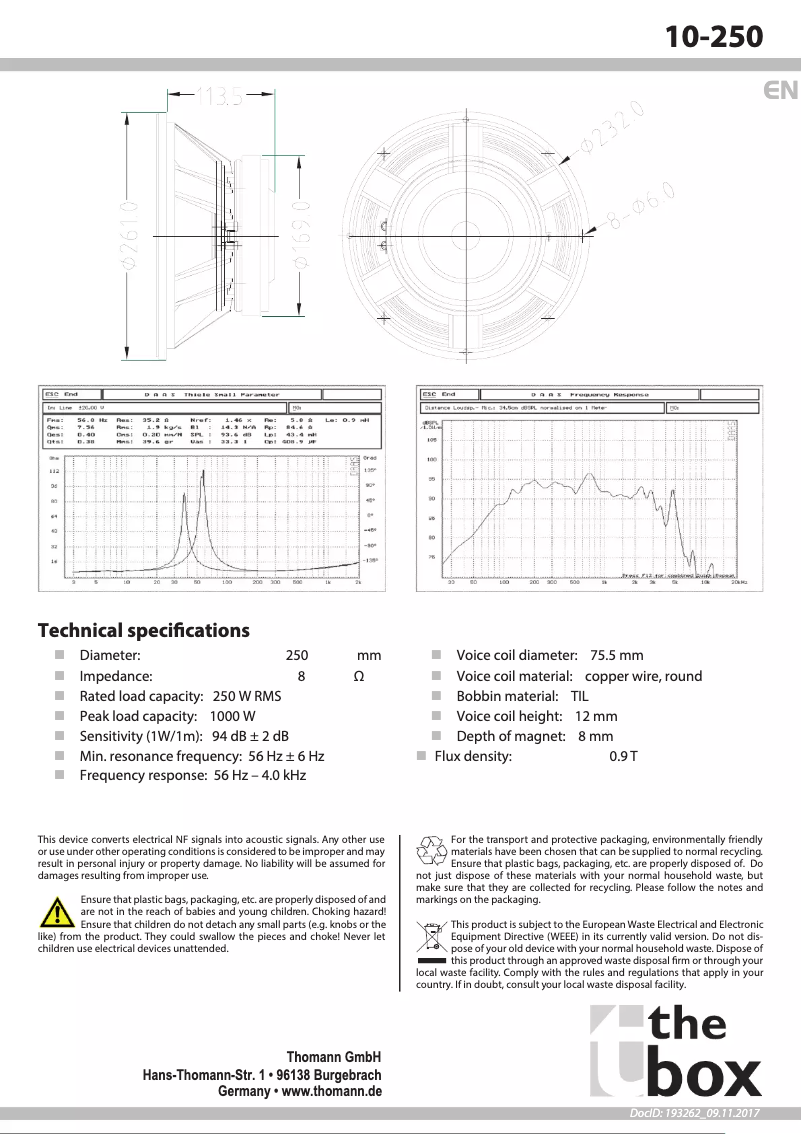 Image de la première page du manuel de l'appareil 10-250/8-A