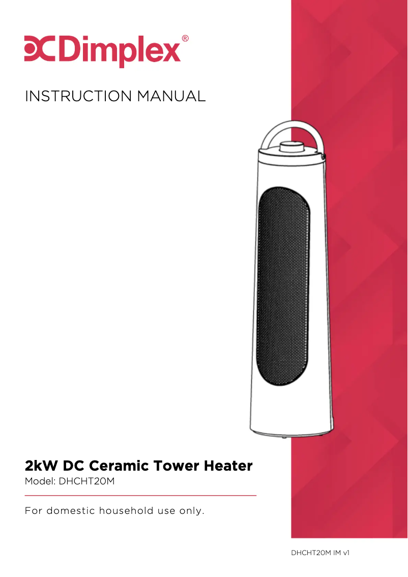 Página 1 del manual Manual de usuario Dimplex DHCHT20M