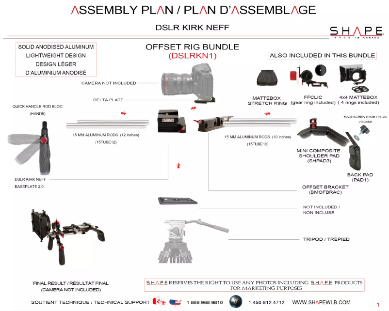 Image de la première page du manuel de l'appareil DSLRKN1