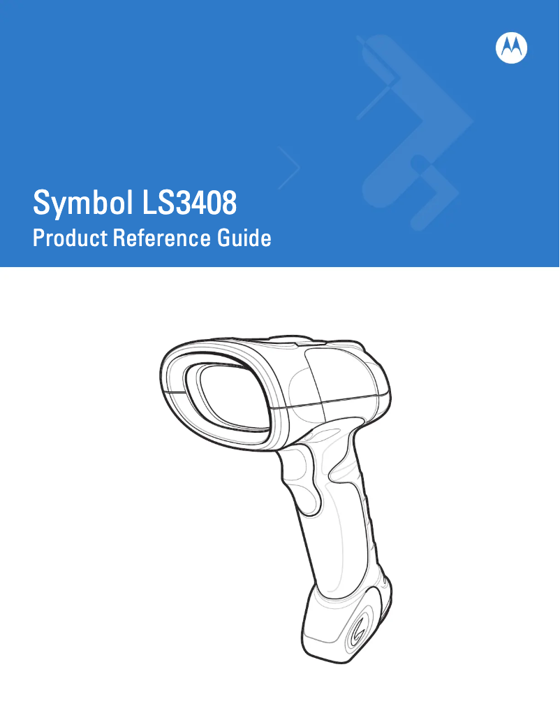 Page 1 of the manual User Manual Zebra LS3408