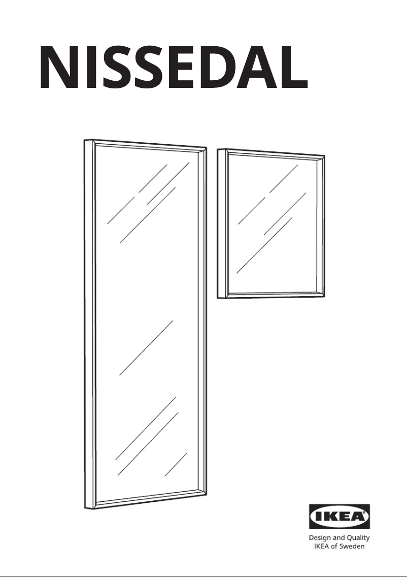 Page 1 de la notice Manuel utilisateur Ikea NISSEDAL 604.855.94