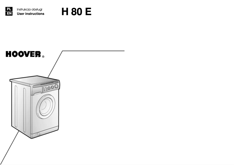 Image de la première page du manuel de l'appareil H80 E PL