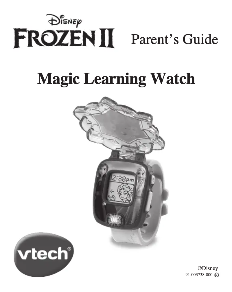 Page 1 de la notice Manuel utilisateur Vtech Frozen 2 Magic Learning Watch