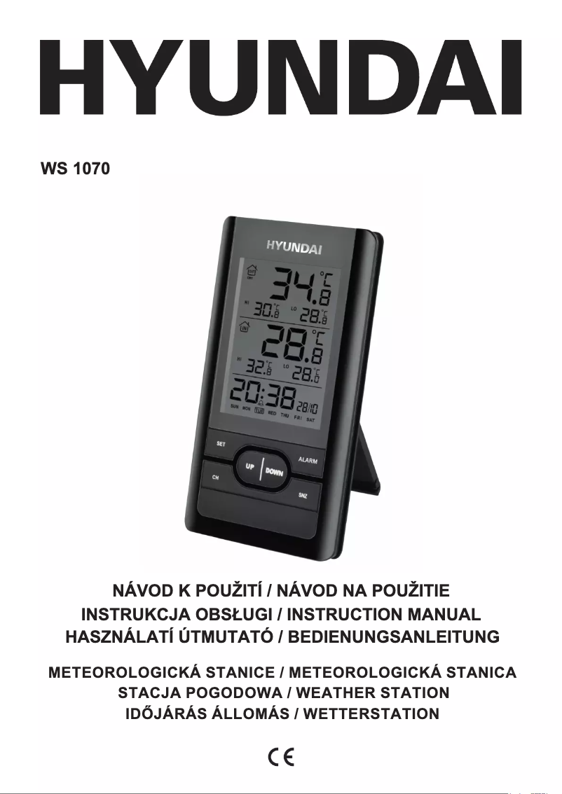 Image de la première page du manuel de l'appareil WS 1070