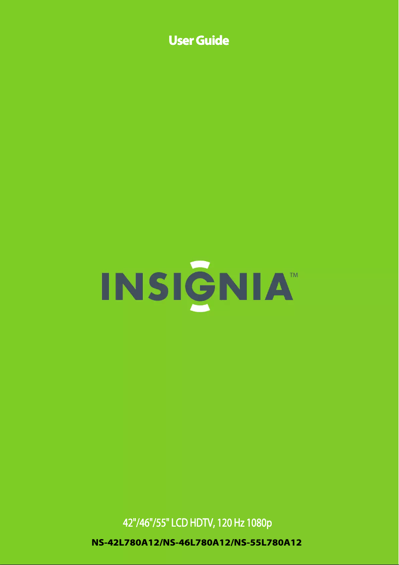 Page n°1 - Manuel utilisateur Insignia NS55L780A12
