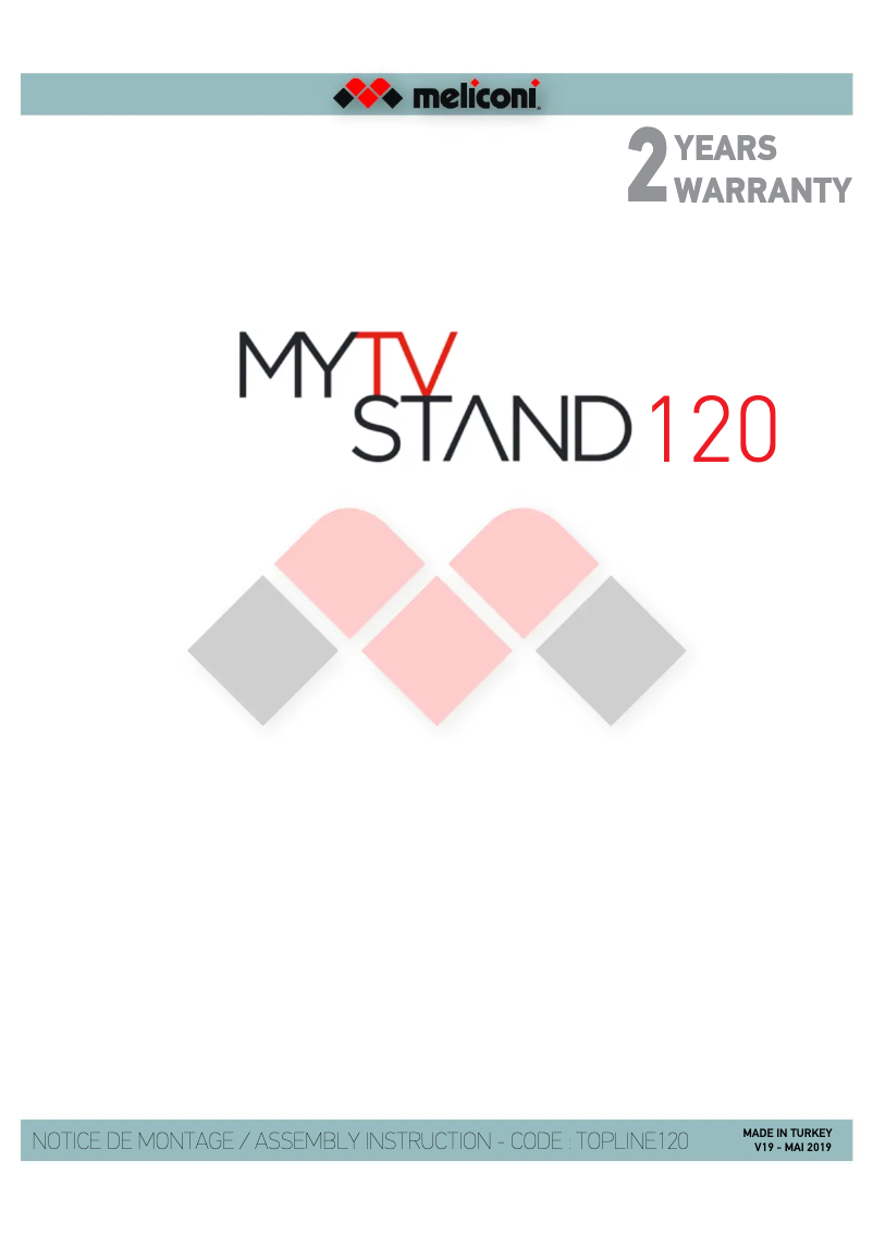 Page 1 de la notice Manuel utilisateur Meliconi Adelaïde 120