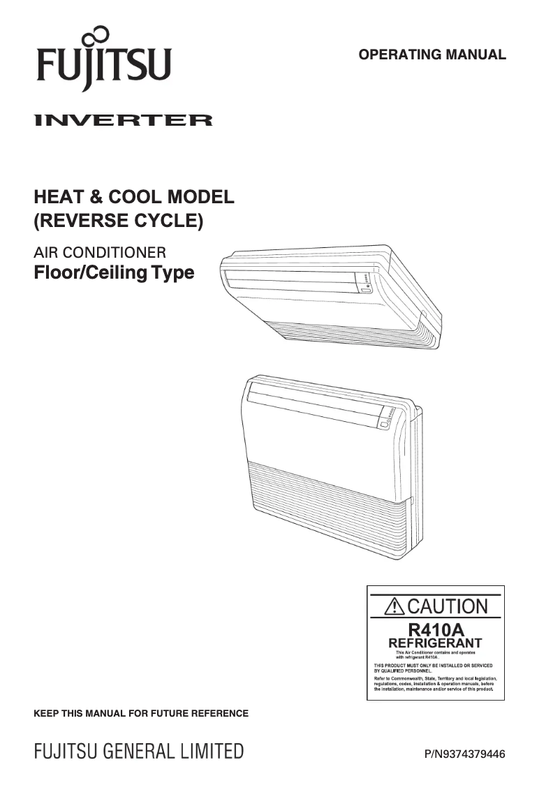 Image de la première page du manuel de l'appareil ABTG18LVTA