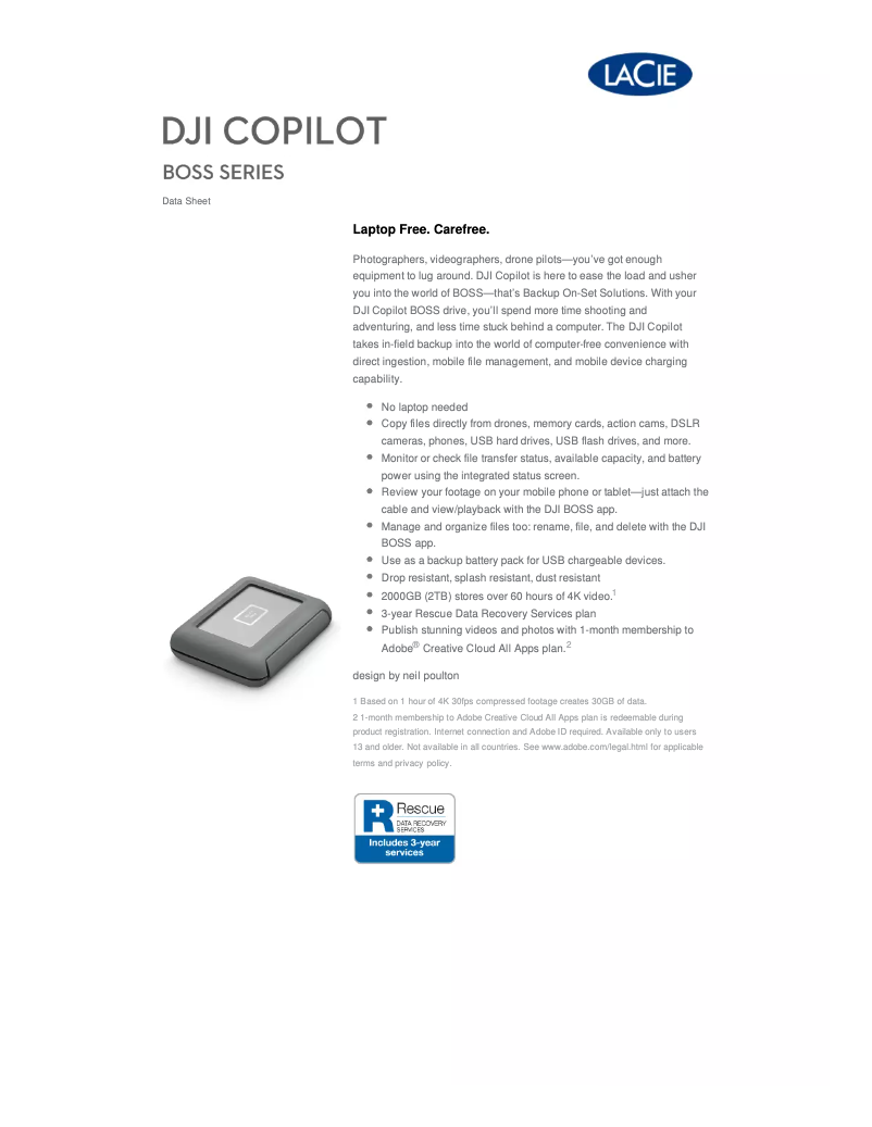 Image de la première page du manuel de l'appareil DJI Copilot