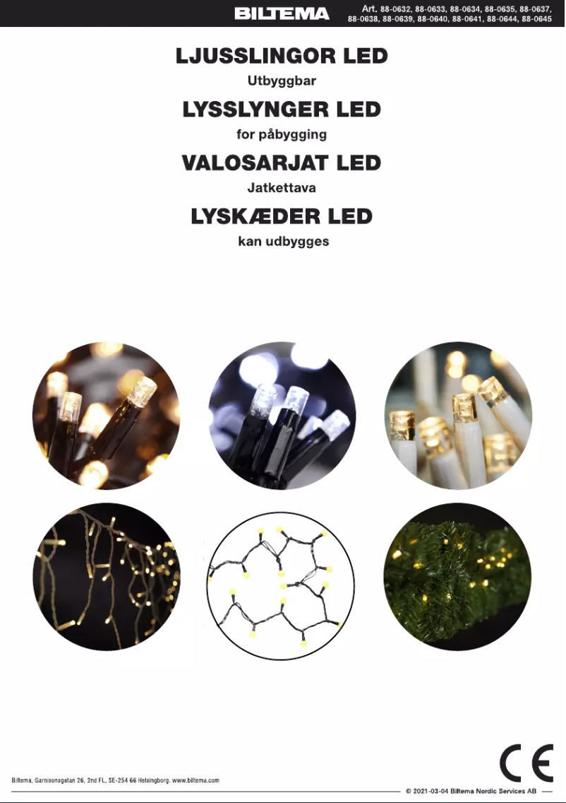 Page n°1 - Manuel utilisateur Biltema 88-0632