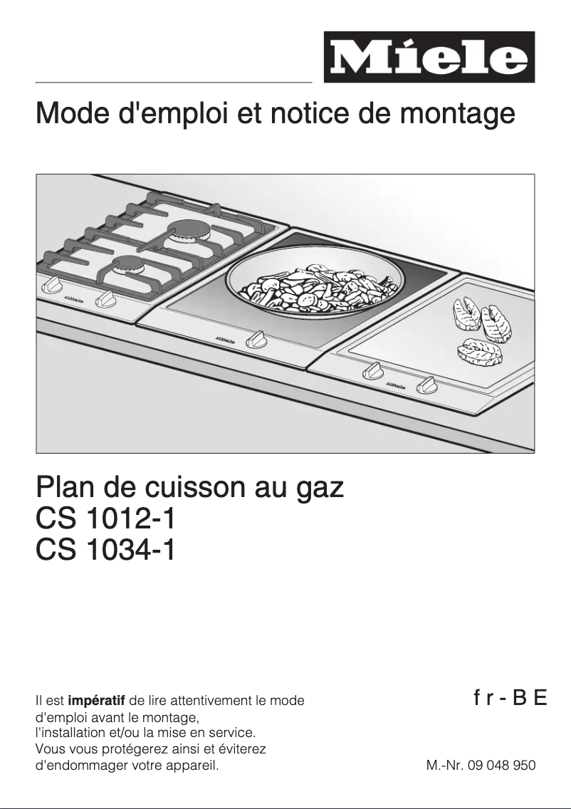 Page 1 de la notice Manuel utilisateur Miele CS 1012 G