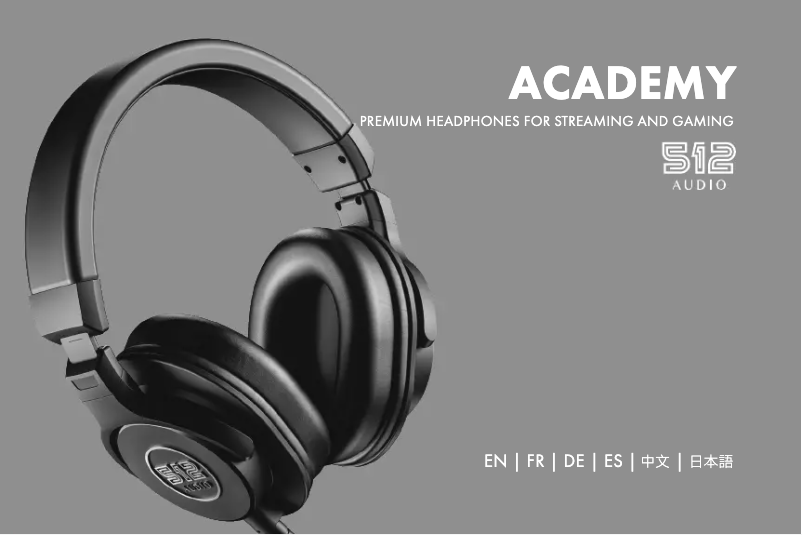 Page n°1 - Manuel utilisateur 512 Audio Academy