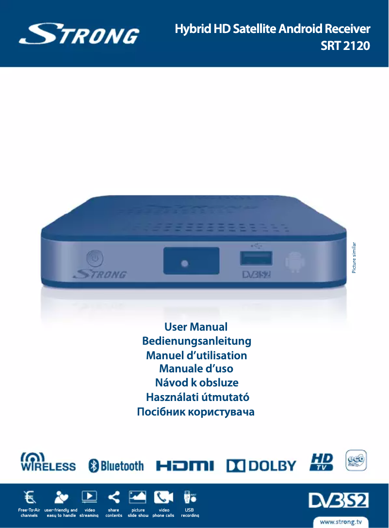 Page 1 de la notice Manuel utilisateur Strong SRT 2120