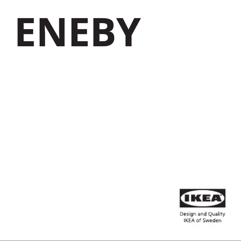 Page 1 de la notice Manuel utilisateur Ikea ENEBY 204.142.64