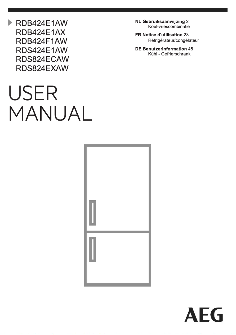 Image de la première page du manuel de l'appareil RDS824EXAW