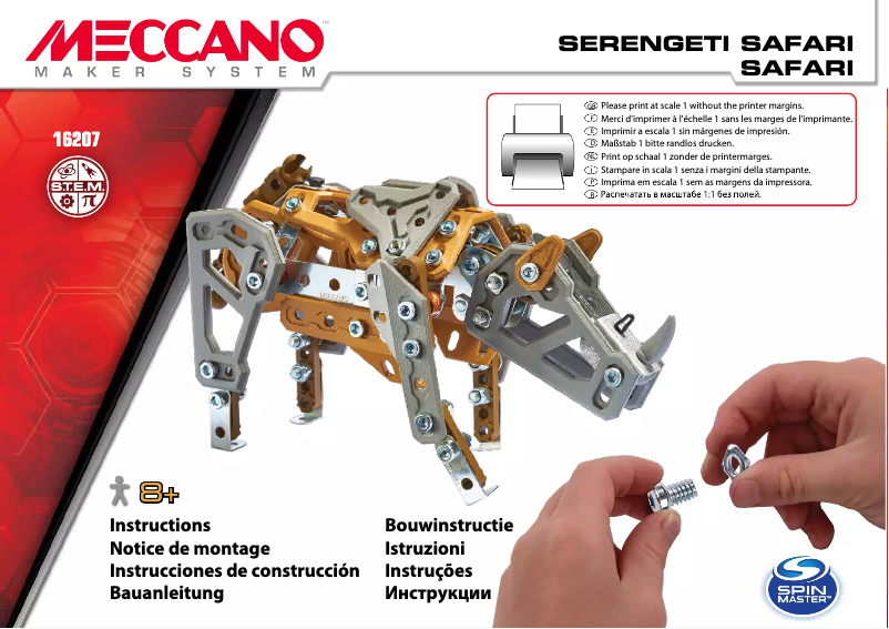 Image de la première page du manuel de l'appareil Meccano 6026716