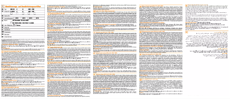 Page 1 de la notice Manuel utilisateur Skylotec ARG 30 H