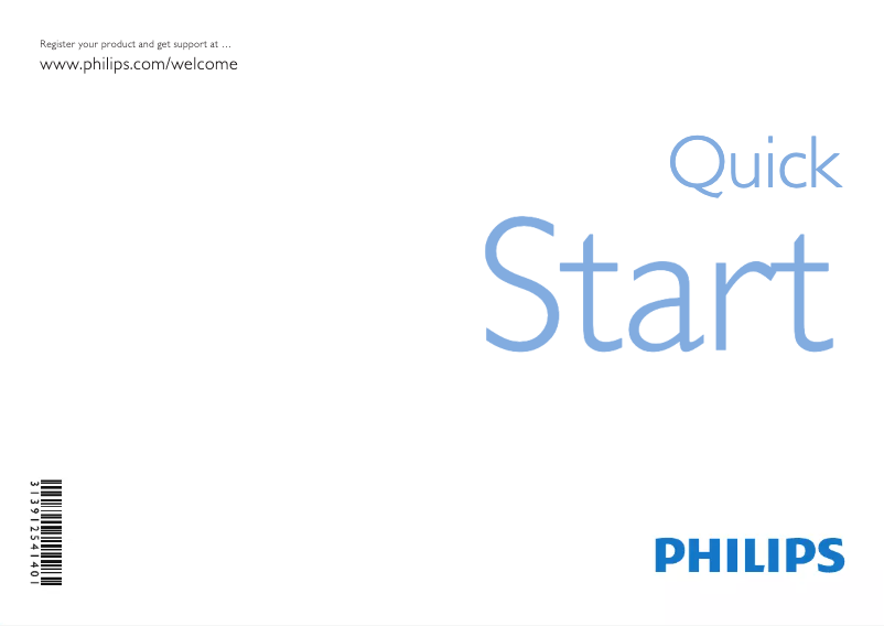 Page 1 de la notice Guide de démarrage rapide Philips 32PFL5604H