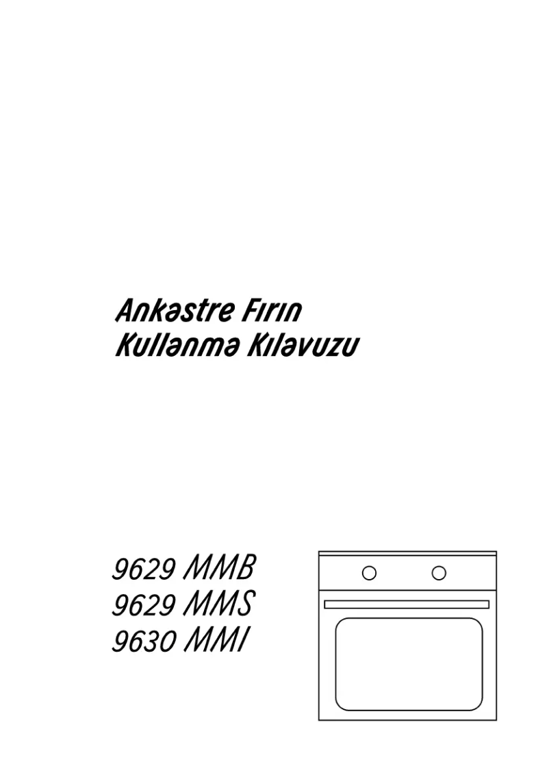 Page 1 de la notice Manuel utilisateur Arçelik 9630 MMI