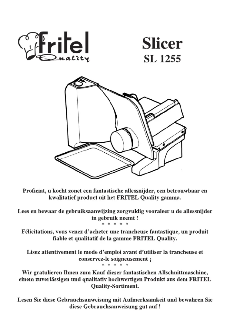Page n°1 - Manuel utilisateur Fritel SL 1255