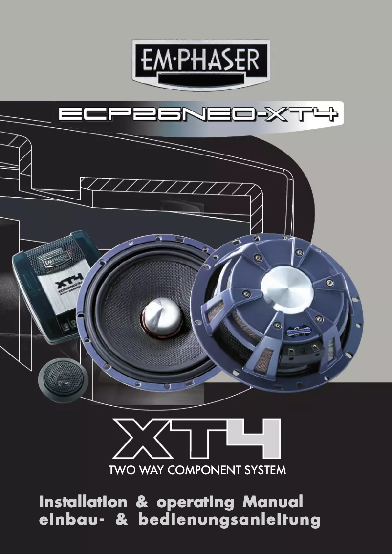 Image de la première page du manuel de l'appareil ECP26NEO-XT4