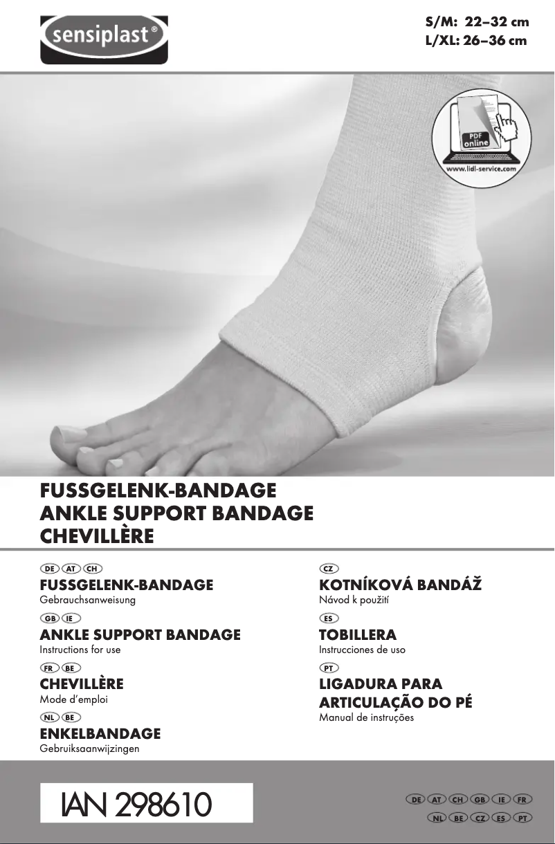 Page 1 de la notice Manuel utilisateur Sensiplast IAN 298610