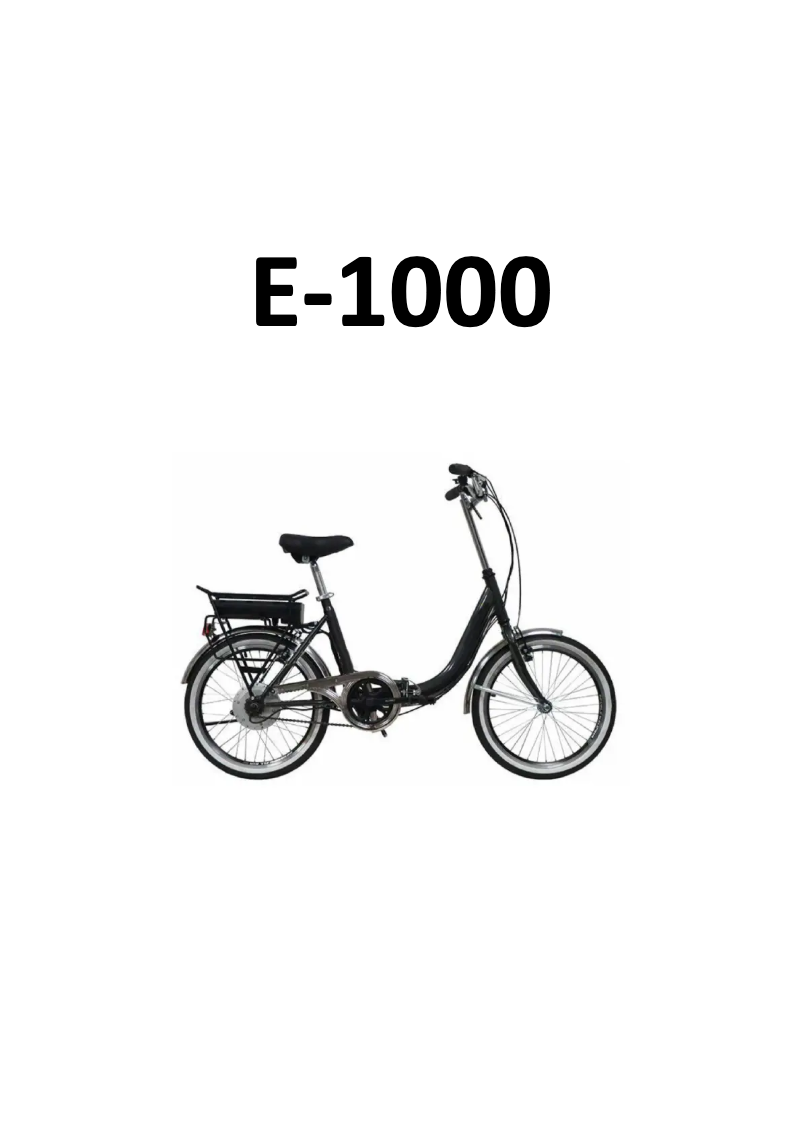 Page n°1 - Manuel utilisateur Denver E-1000