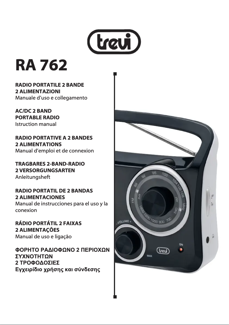 Page 1 de la notice Manuel utilisateur Trevi RA 762