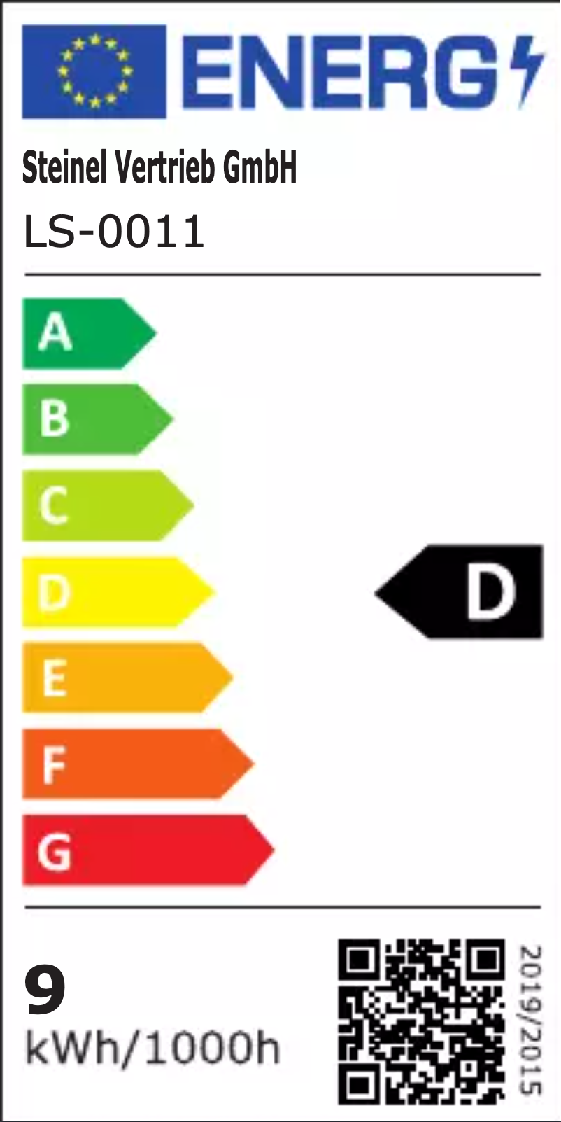Page n°1 - Label énergétique Steinel L 330 LED