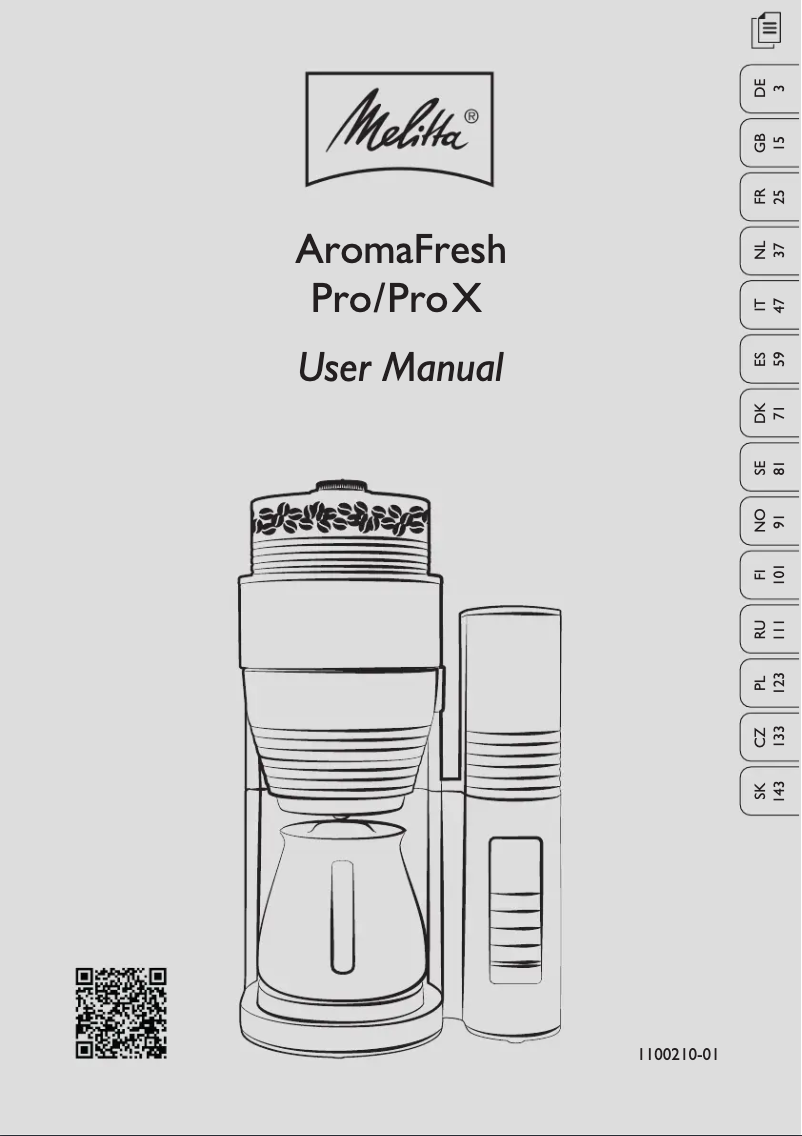 Image de la première page du manuel de l'appareil AromaFresh Pro II