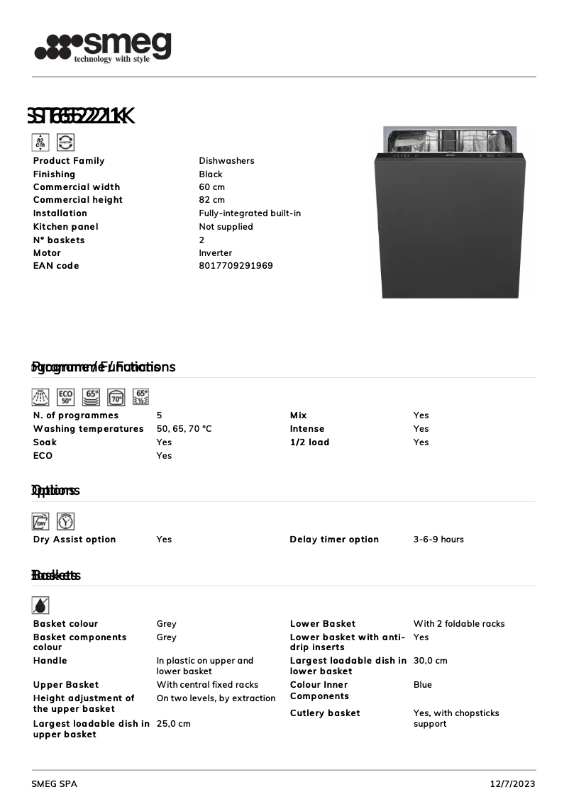 Image de la première page du manuel de l'appareil ST65221K