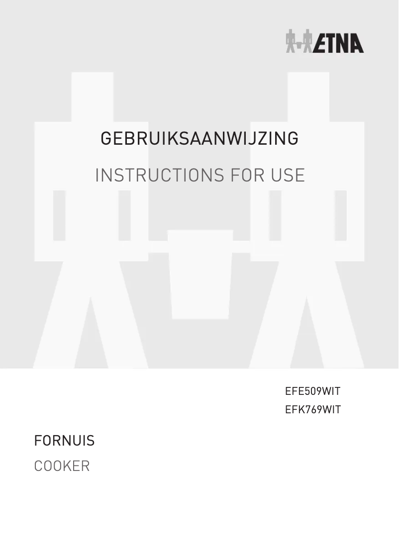 Image de la première page du manuel de l'appareil EFK769