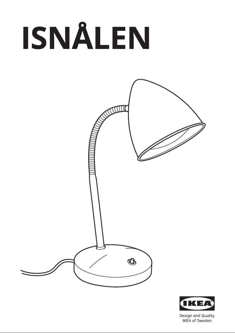 Image de la première page du manuel de l'appareil ISNÅLEN 005.143.68