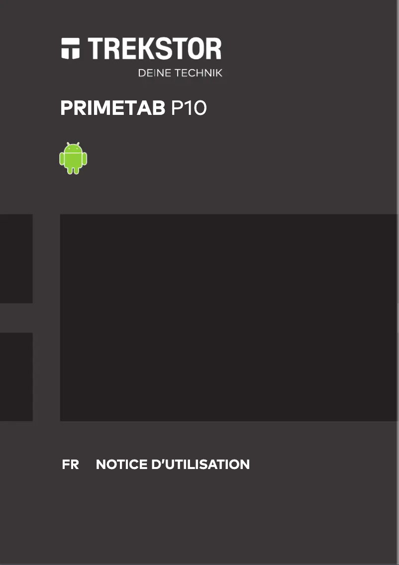 Image de la première page du manuel de l'appareil Primetab P10