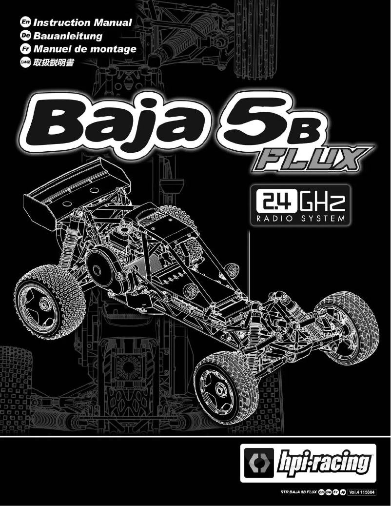 Page 1 de la notice Manuel utilisateur HPI Racing Baja 5B Flux