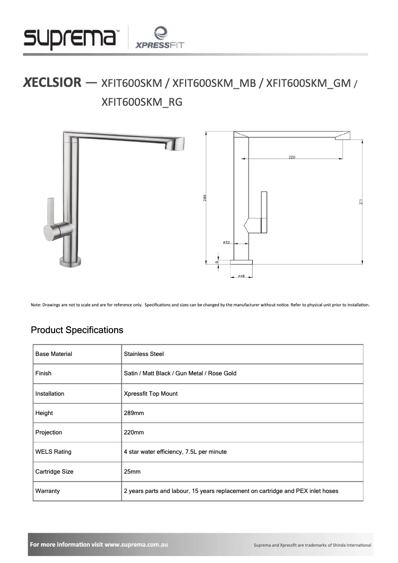Page n°1 - Manuel utilisateur Suprema XECLSIOR XFIT600SKM-MB